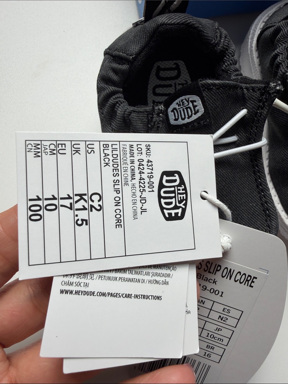 Hey Dude LILDUDE Slip On Core Black C2 - Picture 5 of 5